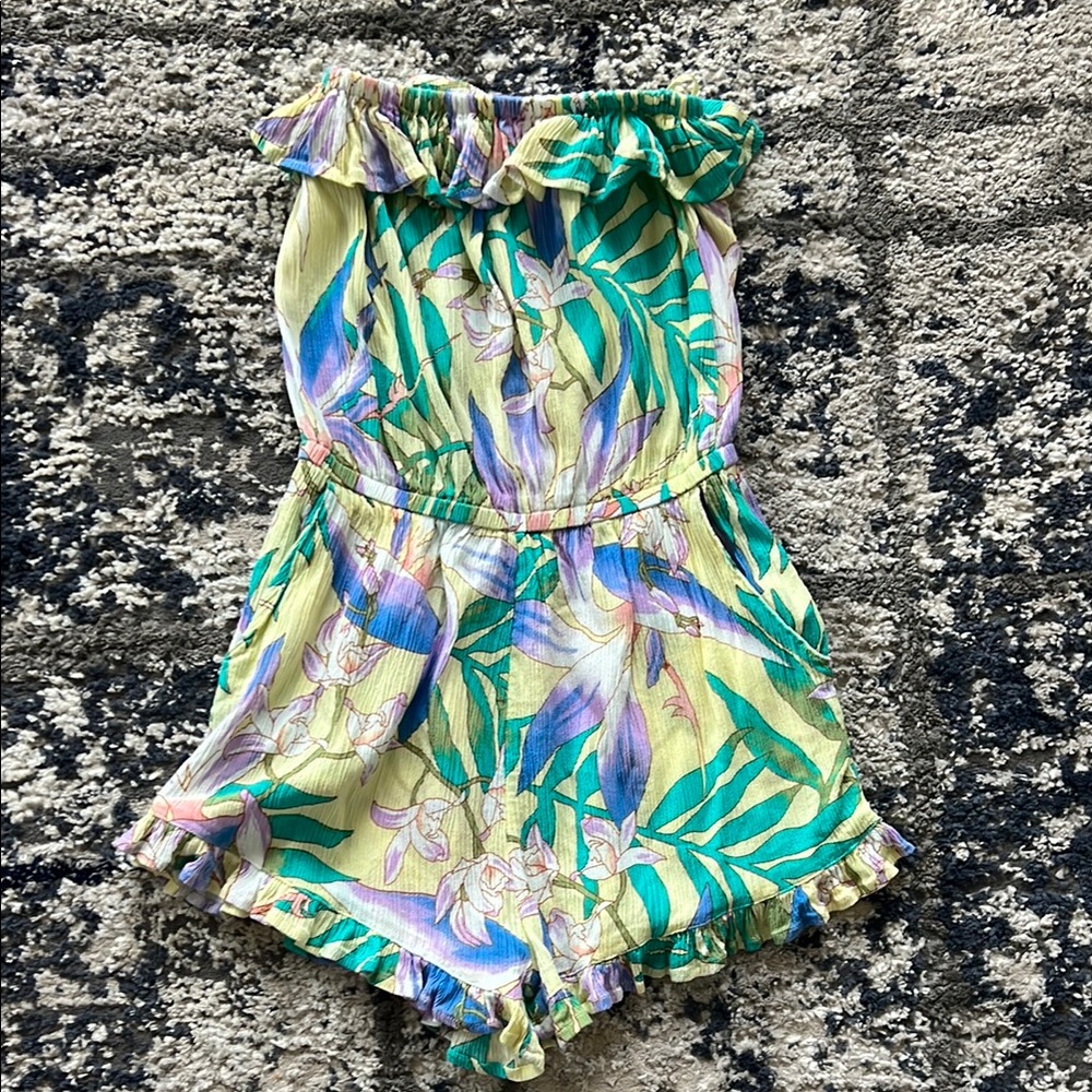 Tropical Print Women’s Romper